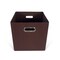John Louis Home Fabric Bins, Canvas, Chocolate, 11 in W BIN-C-C06 - alternate 4